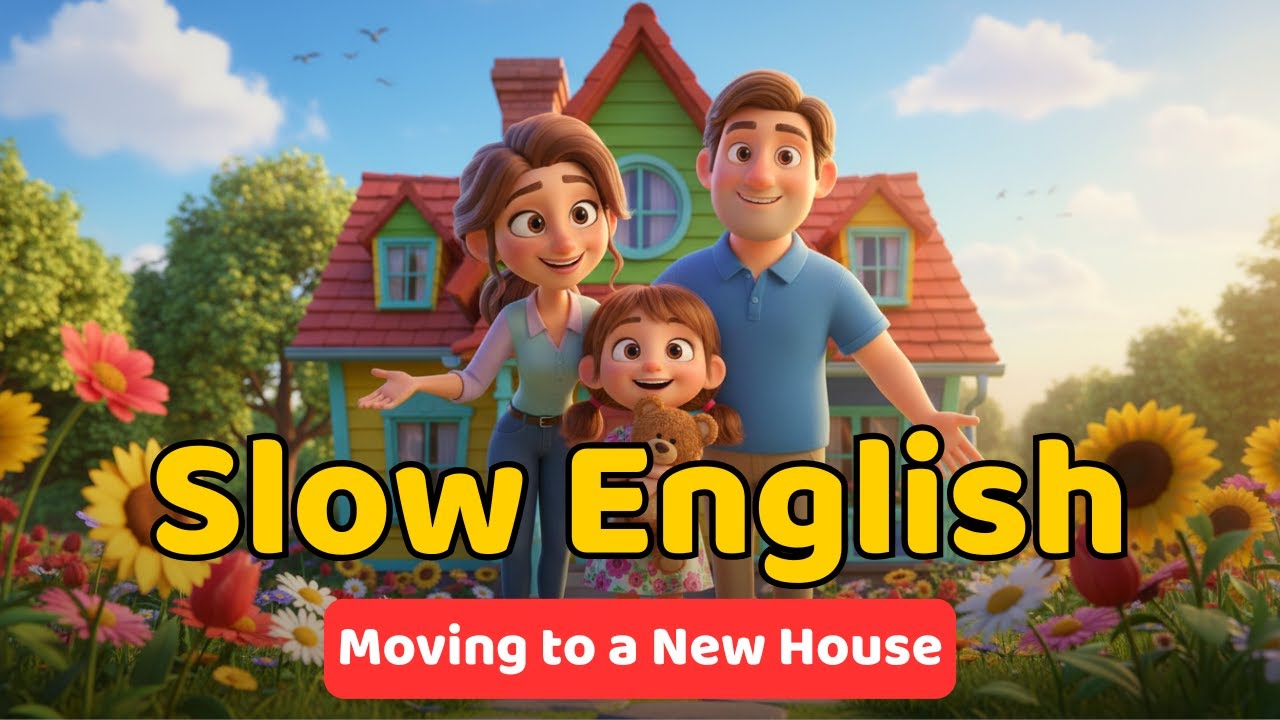 The Day We Moved to a New House | Slow English Listening for Beginners (A1 Level)