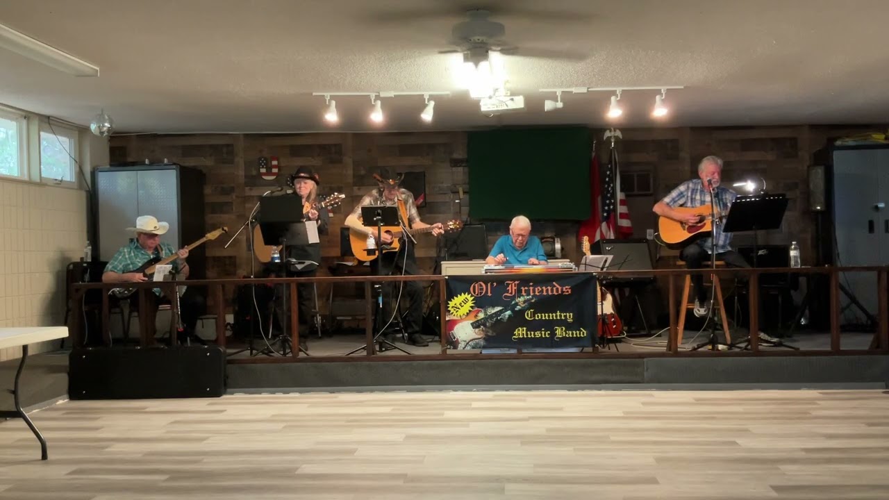 Joe playing at New Oh Friends,  Blue Spanish Eyes