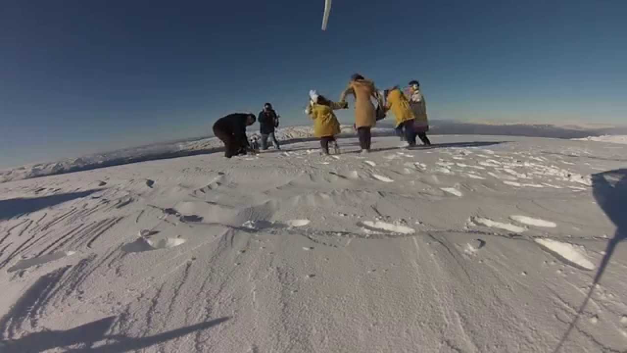 Heliview Snow Landing on the Pisa Range