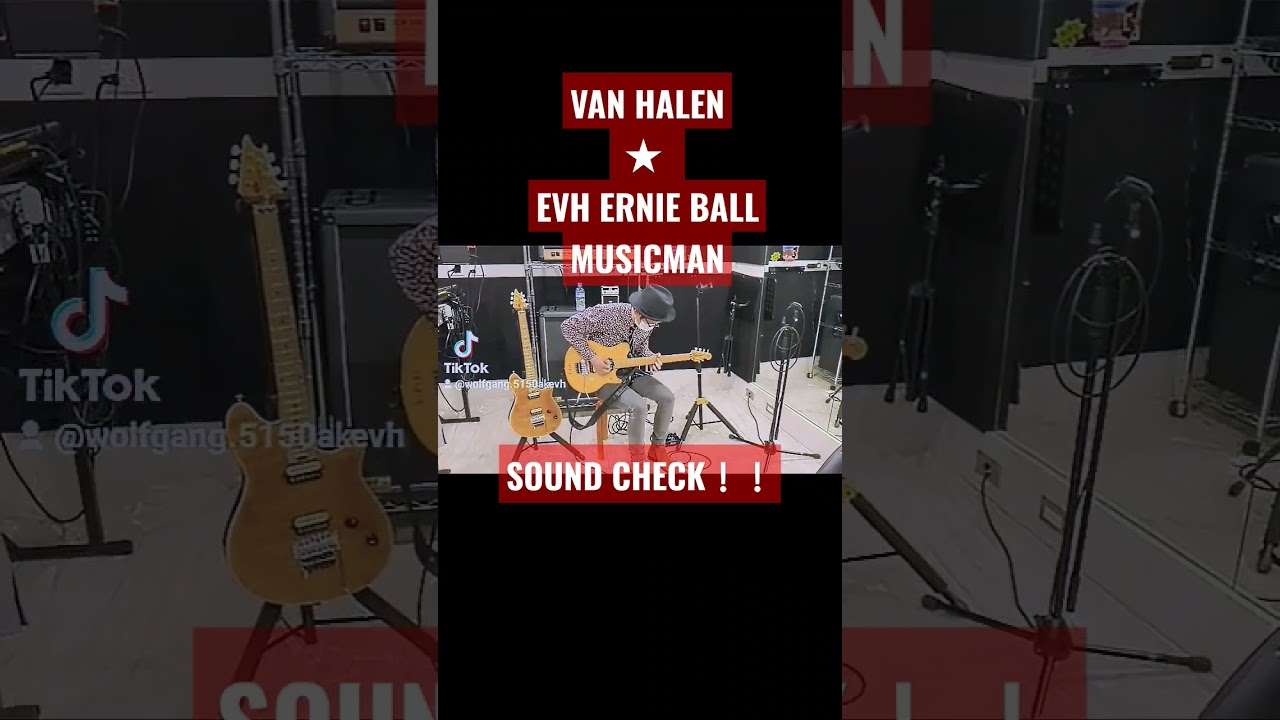 EVH ERNIE BALL MUSICMAN ★ Sound Check！！ #eruption #vanhalen #shorts