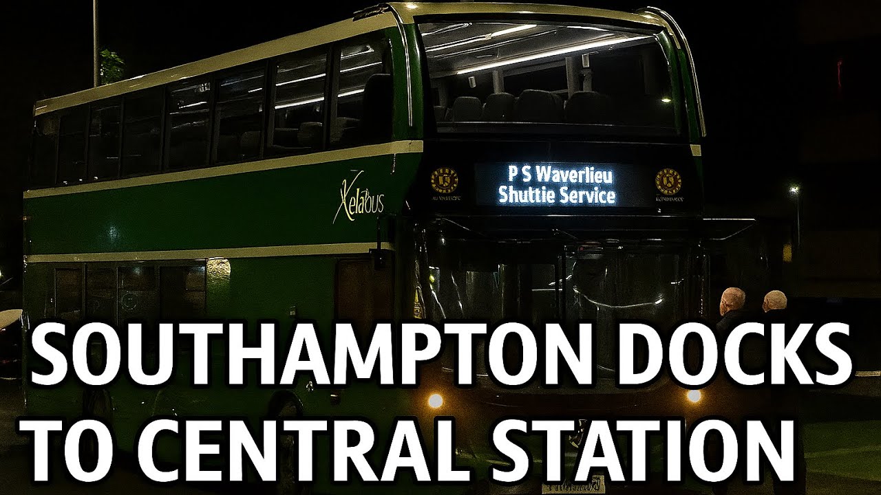 Southampton Docks to Central Station Bus journey Shuttle Service 
