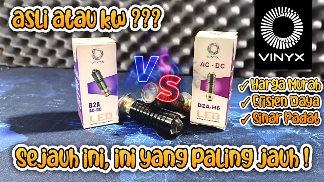 Vinyx D2A | lampu led laser H6 | sejauh ini, ini yang paling jauh