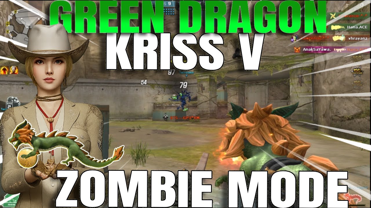 CROSS FIRE  PH : GREEN DRAGON KRISS SUPER V ZOMBIE MODE VOID MAPS