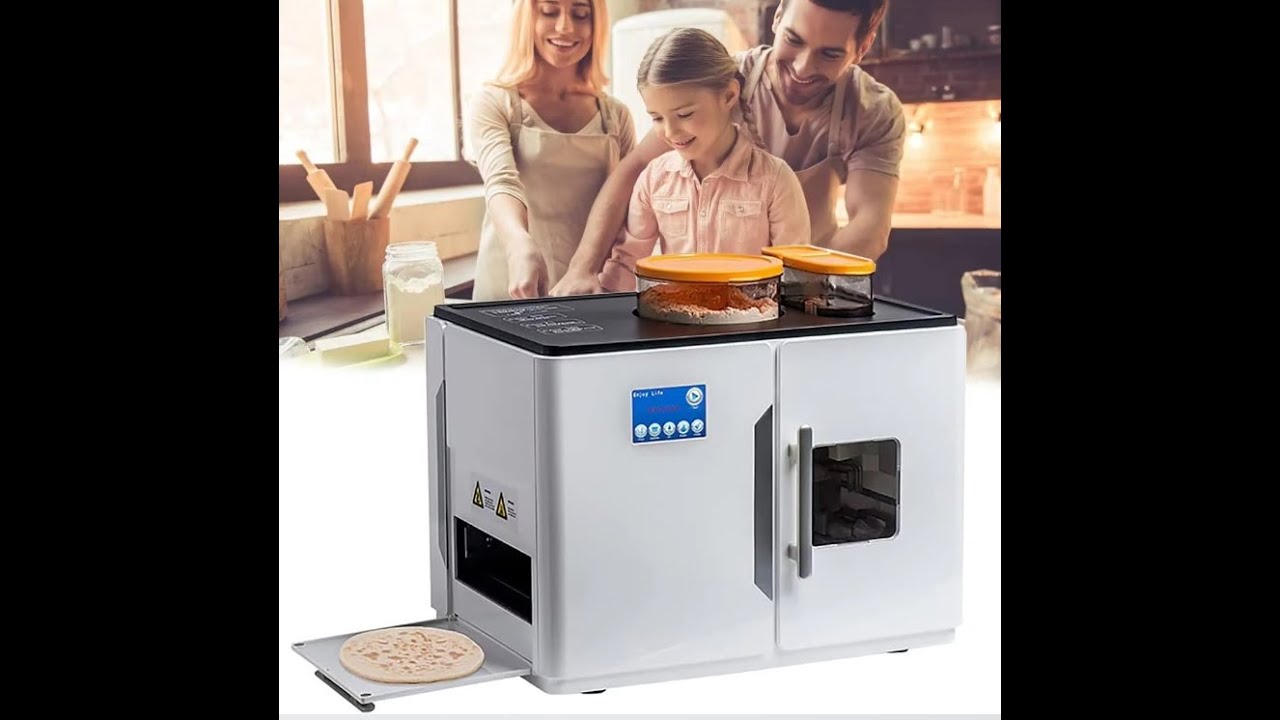 Fully Automatic Roti Chapati Maker Chapati Tortilla Pancake Flatbreads Pita Making Machine