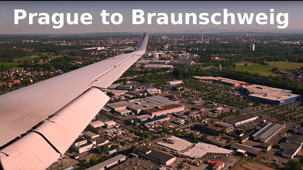 Scenic Flight with Rare Beechcraft 1900D | 4K | Prague (LKPR) to Braunschweig (EDVE) | Private Wings