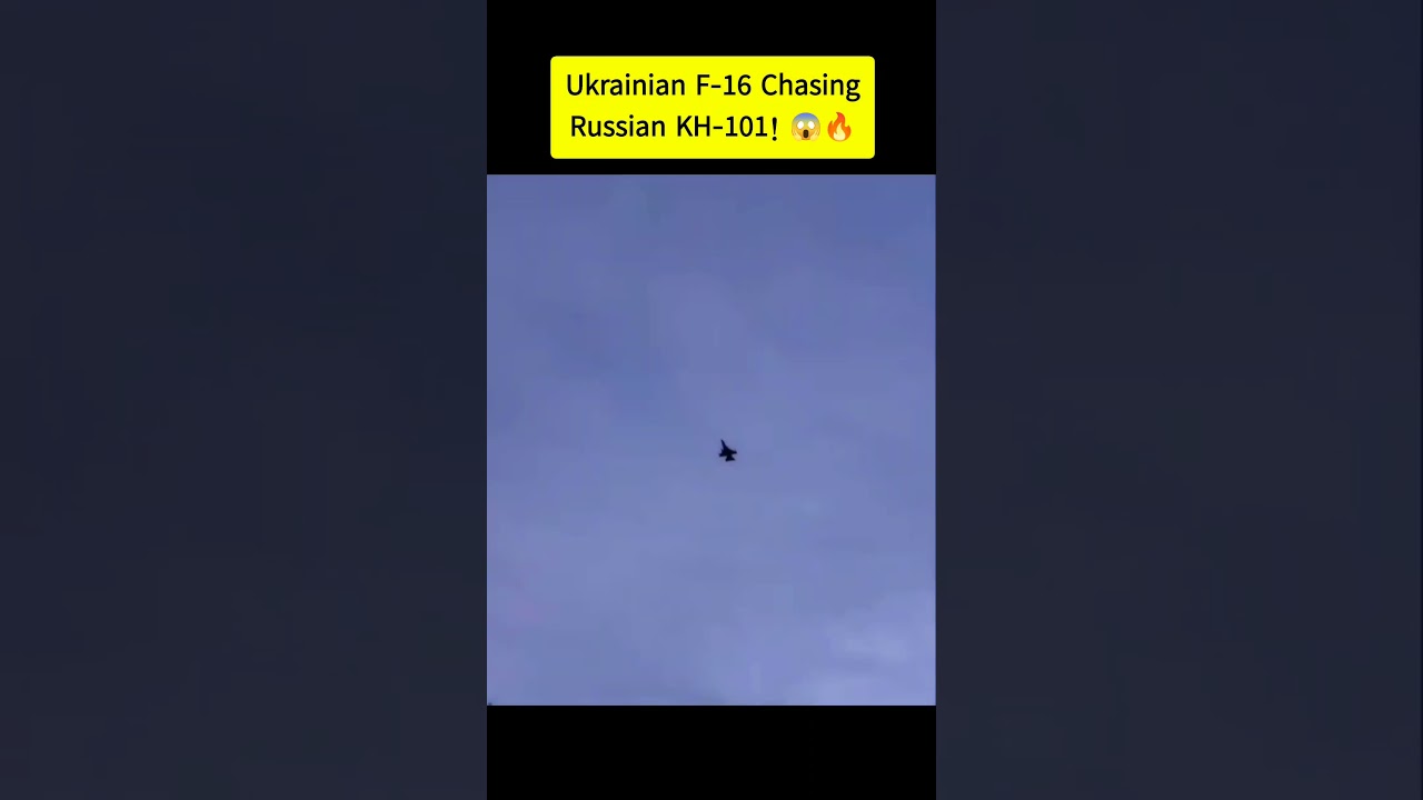 Ukrainian F-16 Chasing Russian KH-101! 😱🔥
