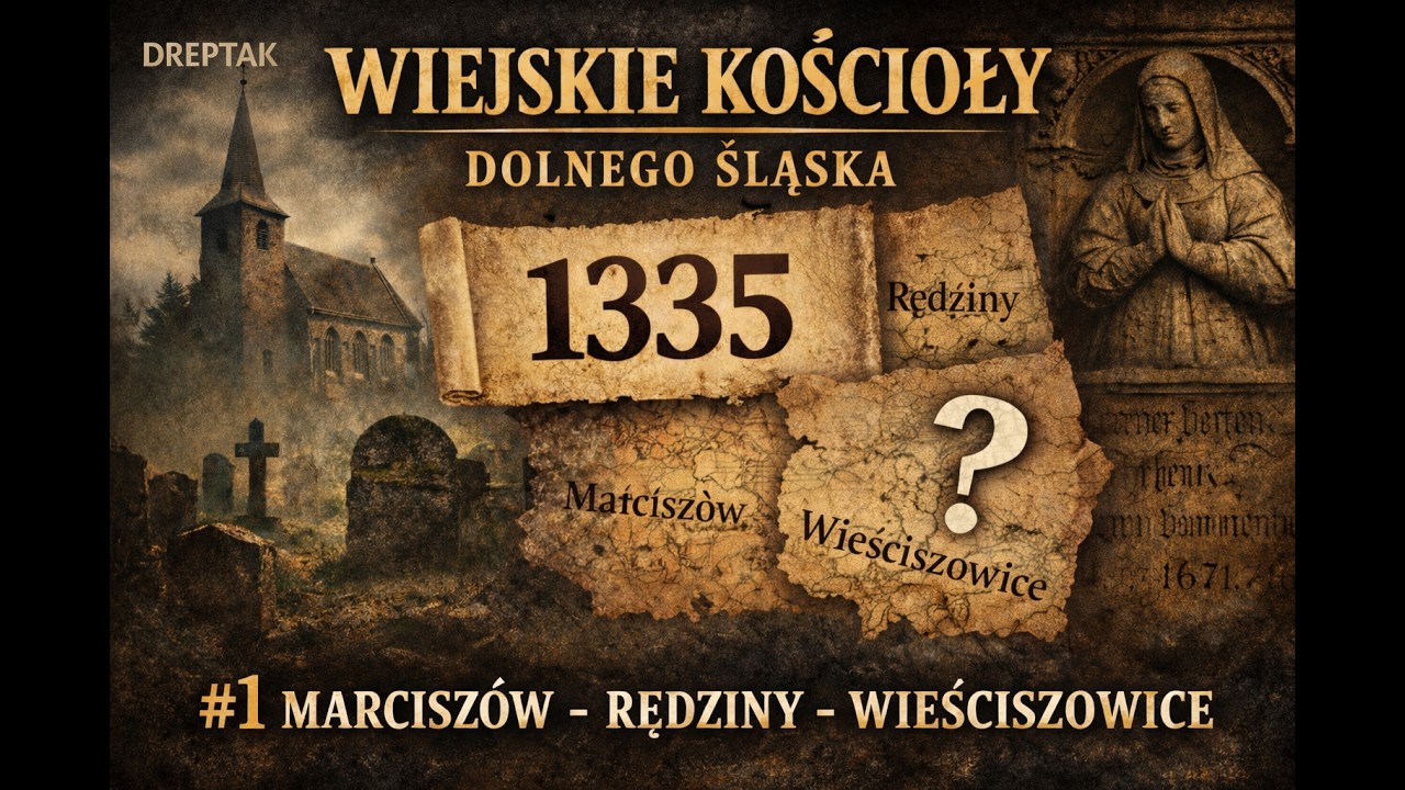 WIEJSKIE KOŚCIOŁY DOLNEGO ŚLĄSKA #1 | Marciszów 1335r. , Rędziny i Wieściszowice