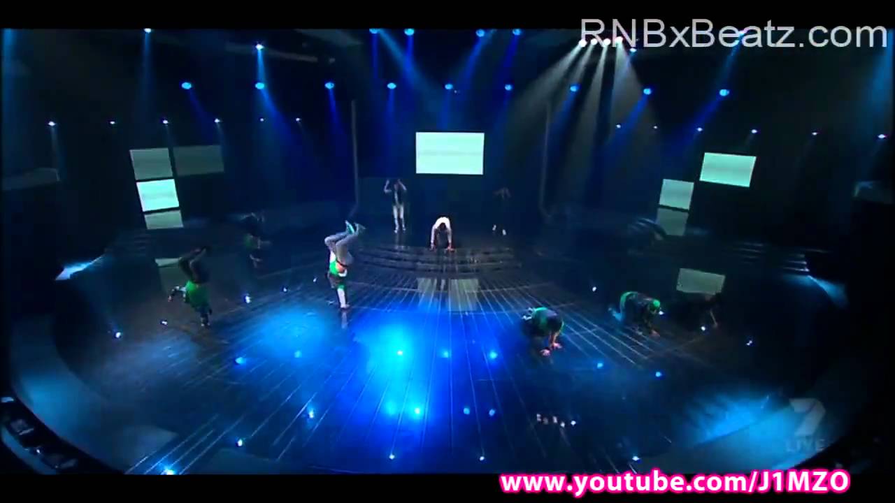 Justice Crew performing live on The X Factor Australia