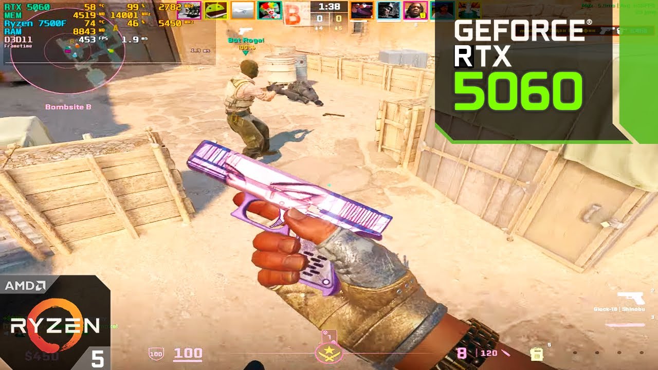 CS2 - RTX 5060 8GB + Ryzen 7500F