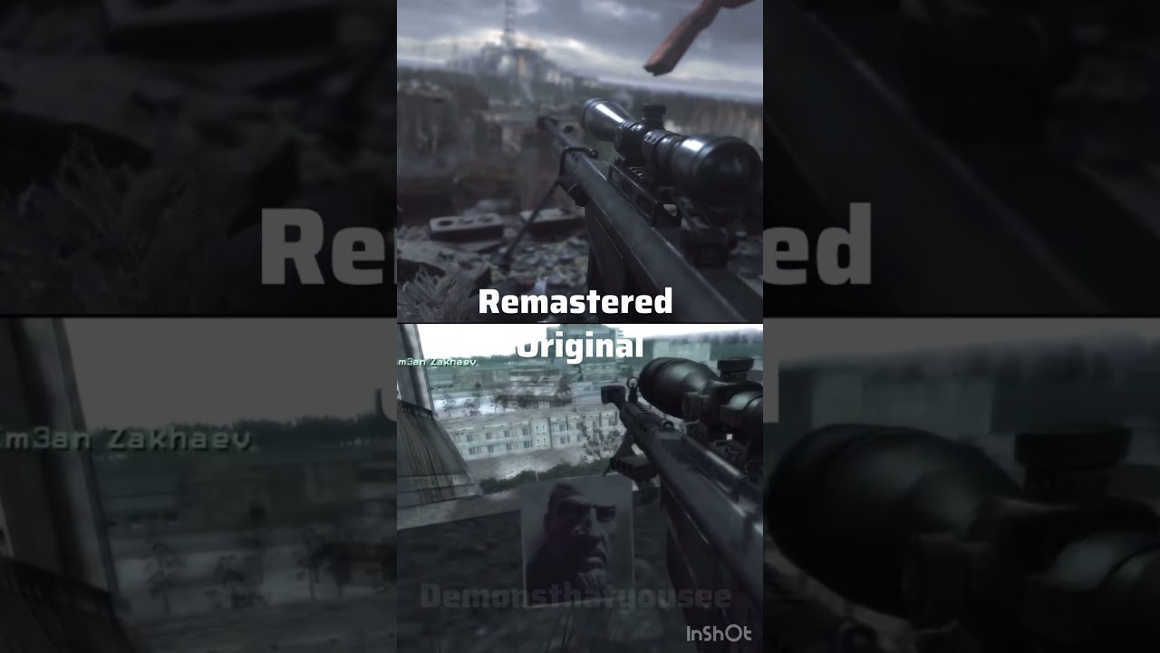 COD4 - Barrett M82 Original Vs Remastered #cod #fyp #foryou