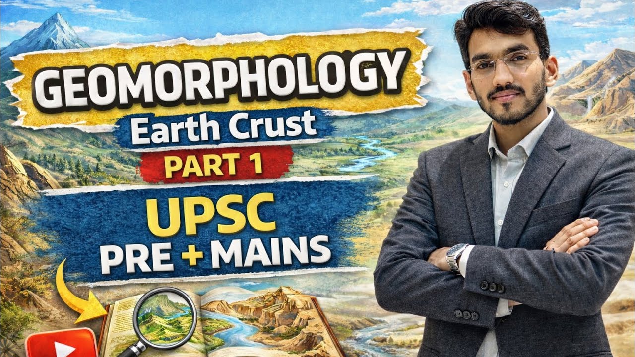 Earth Crust | Geomorphology | Geography | UPSC 2026-27 | best quality at 1.25 speed #upsc #ias #ips 