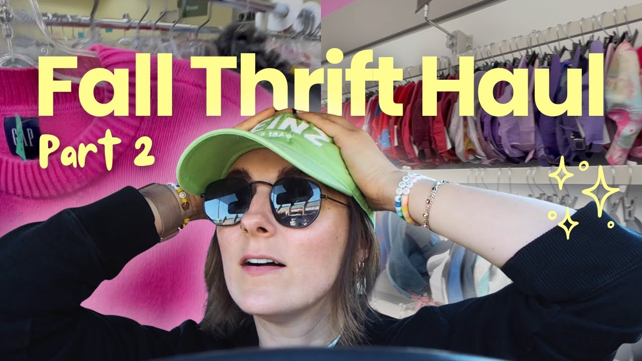 I thrifted my dream Fall Pinterest wardrobe 🍂 (cozy thrift haul + styling) / part 2