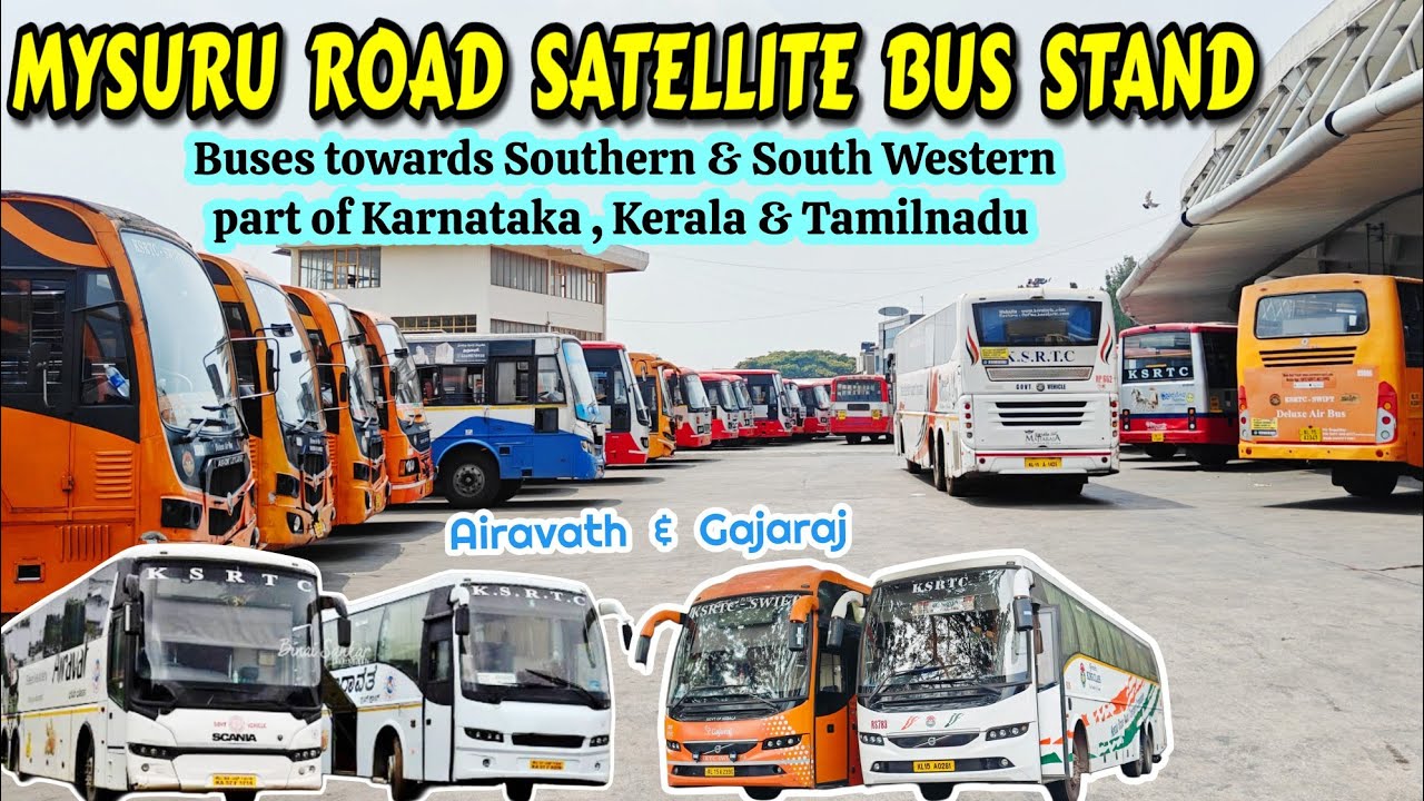 MCTC - MYSURU Road Satellite Bus Stand Halt Buses | Trivandrum, Munnar #kerala #ksrtc #bus #travel