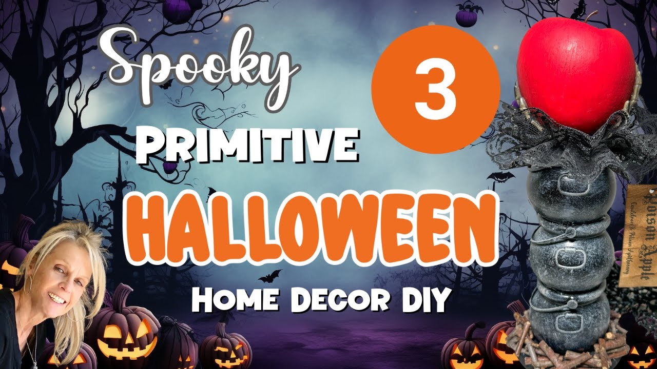 DIY Spooky Primitive Halloween Decor / Craft Fair Ideas