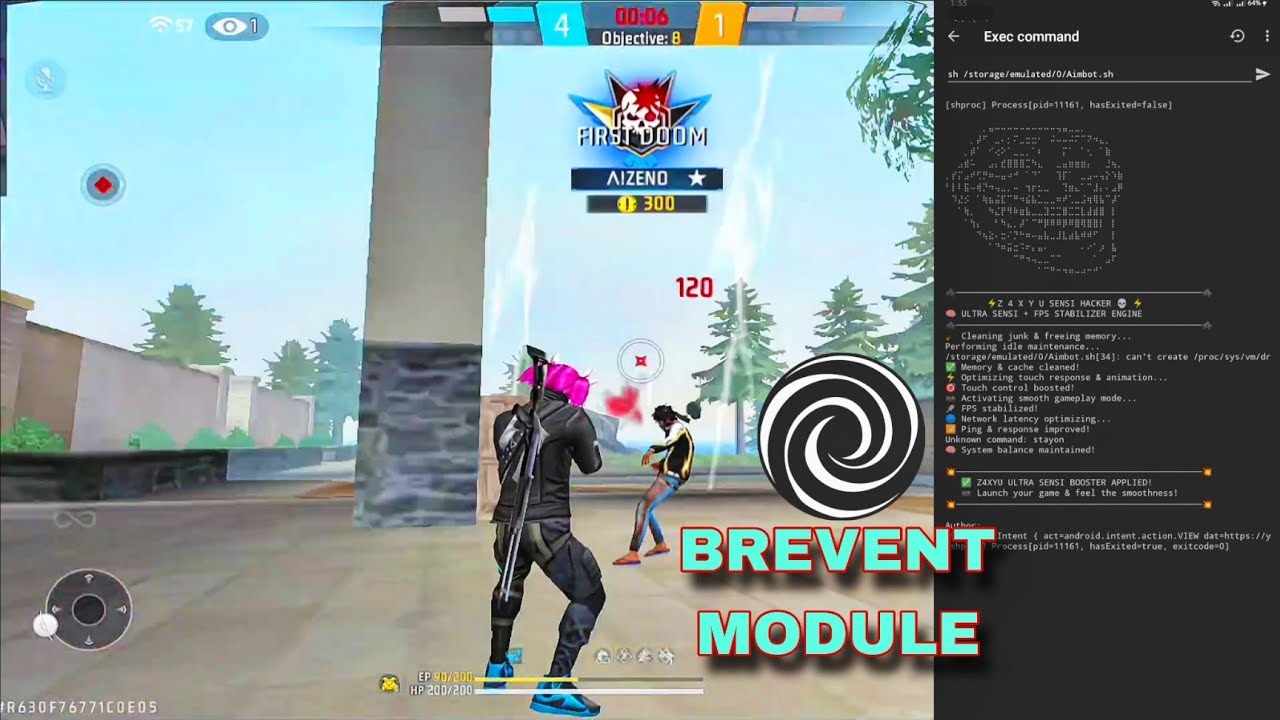 Free Fire Brevent 100% Headshot Trick 😱 New 2025