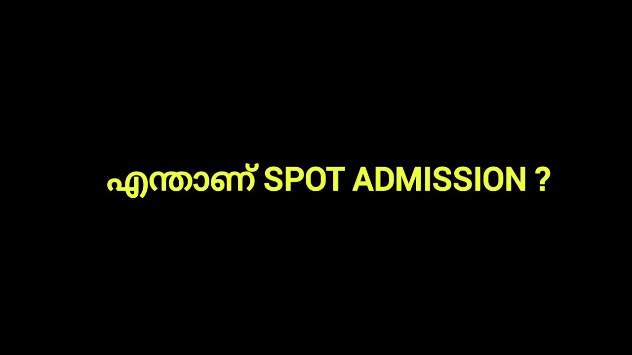 This is a Golden Opportunity 👍 | What is Spot Admission | Polytechnic Admission Malayalam