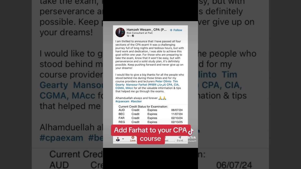 ✅Add Farhat to your CPA course 👉Farhatlectures.com. #cpaexaminindia #cpaexam #cpaexamevloution