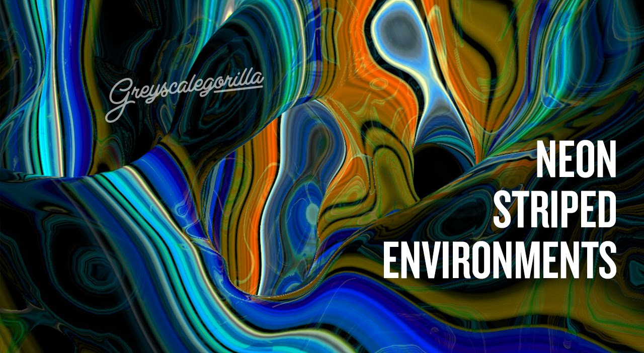 Cinema 4D Tutorial - Neon Striped Environments