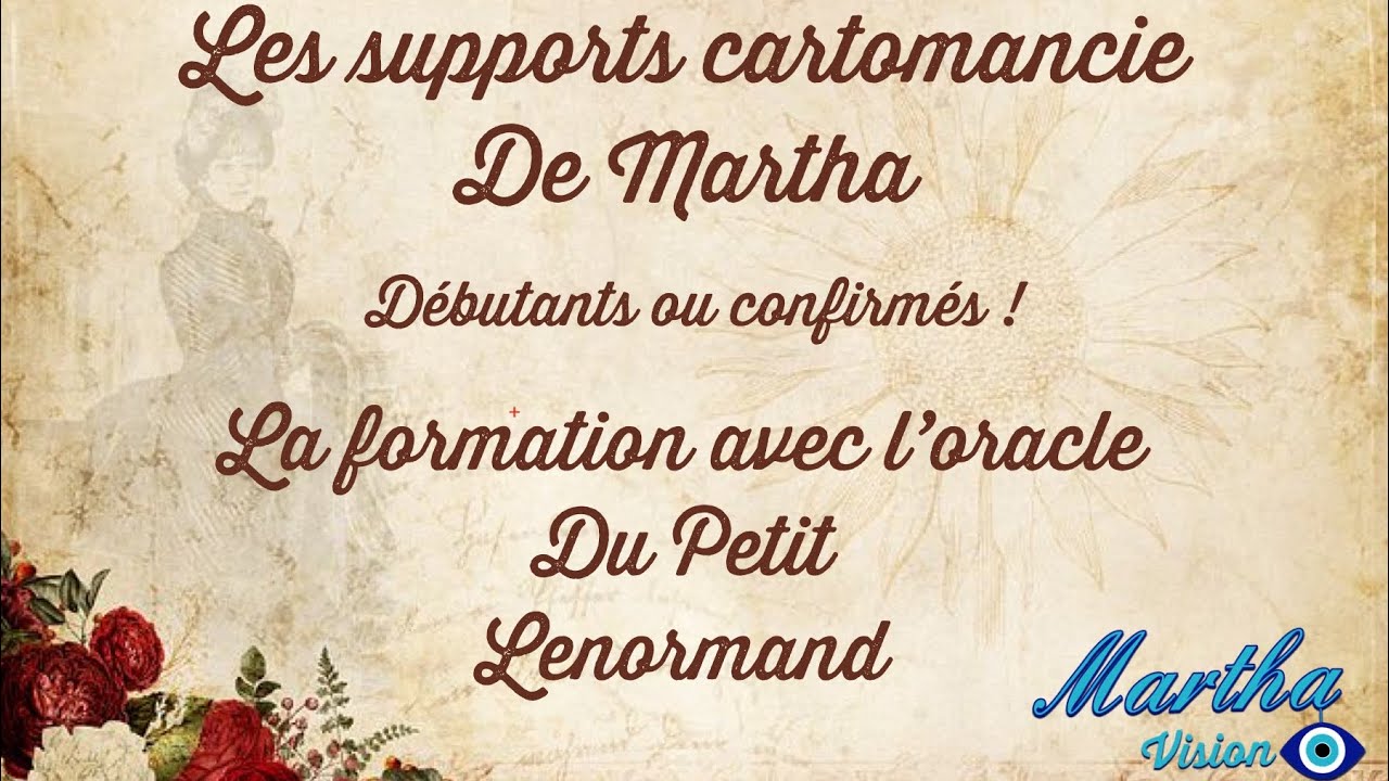LES SUPPORTS CARTOMANCIE et LA FORMATION « Petit Lenormand » 🥰 novembre 2021