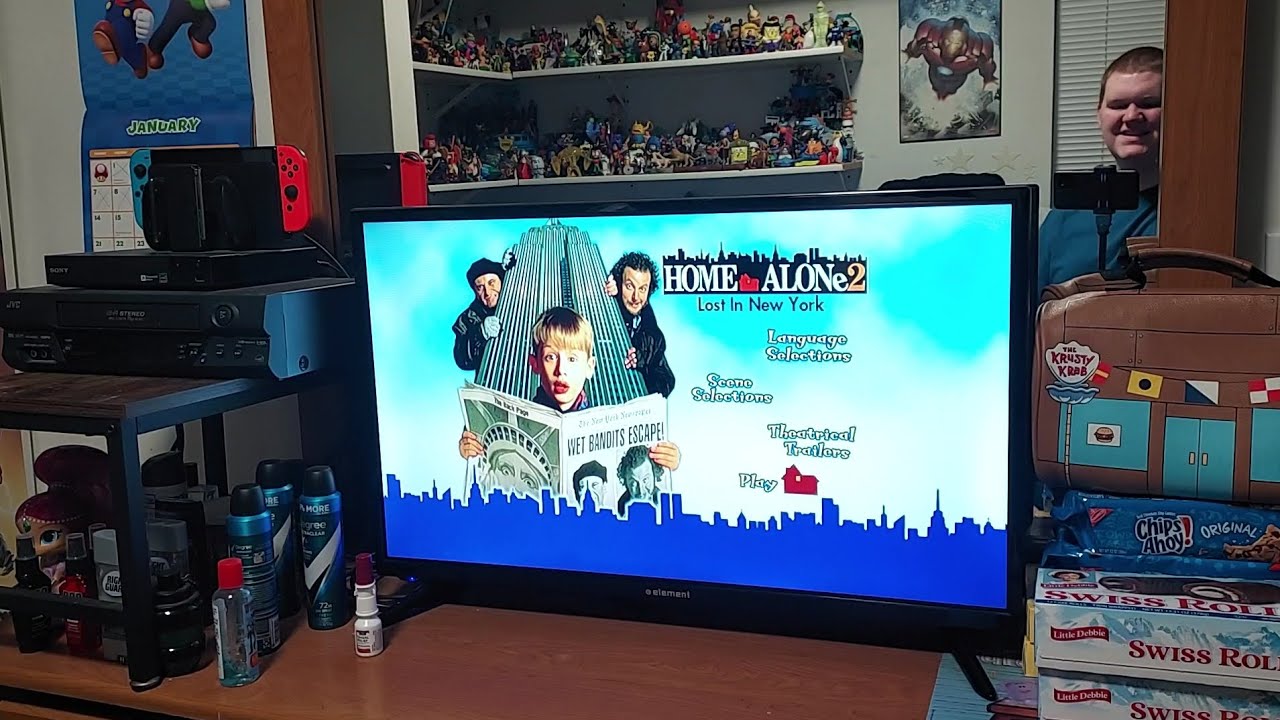 Menu Walkthrough Of Home Alone 2: Lost In New York DVD From 2015😱🗽🛩🍕🏨🛎