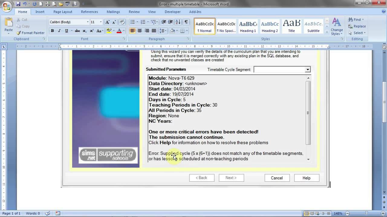 Did you know you can accommodate two or more different timetable cycles in SIMS