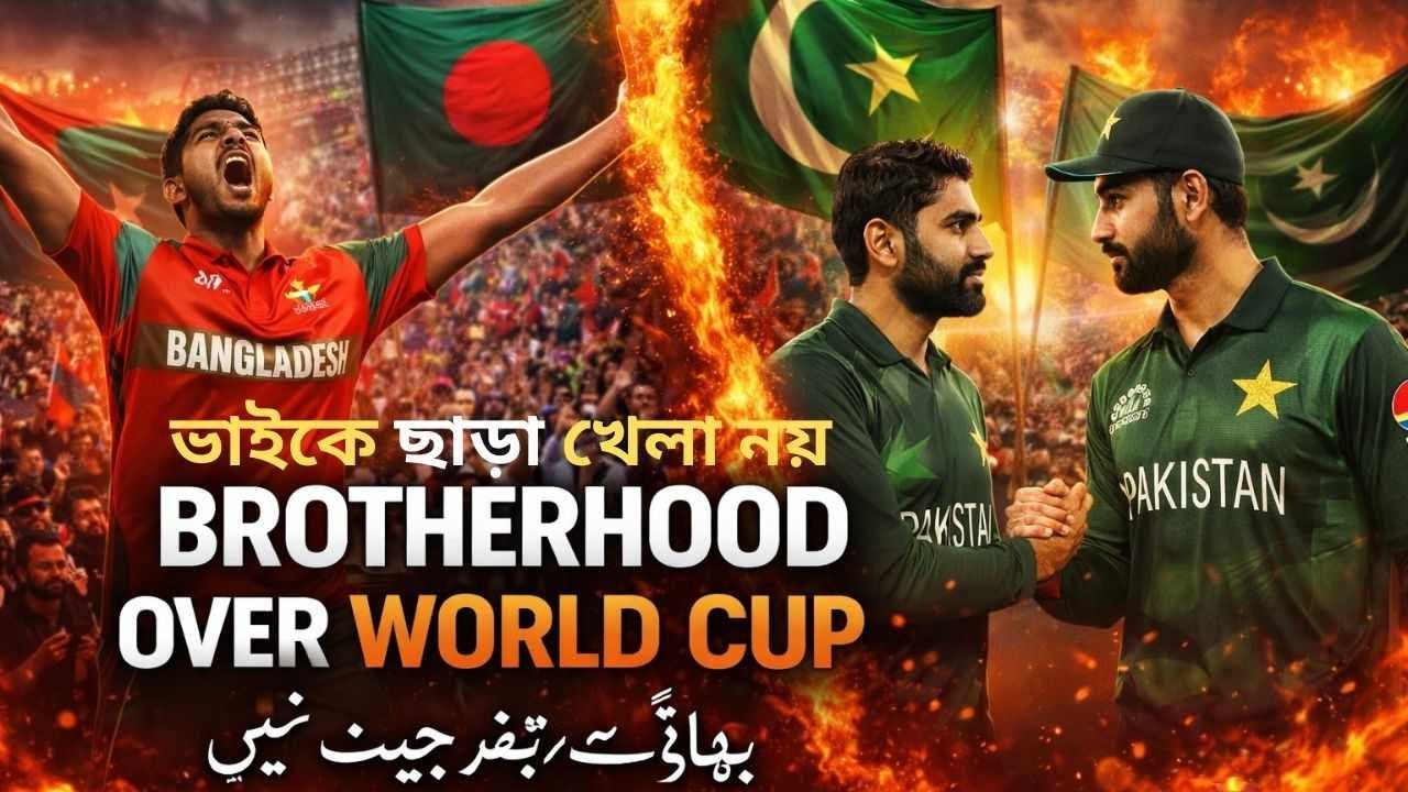 وائرل گانا پاکستان بنگلہ دیشIf Bangladesh doesn’t play, Pakistan won’t play ভ্রাতৃত্বই আমাদের শক্তি।