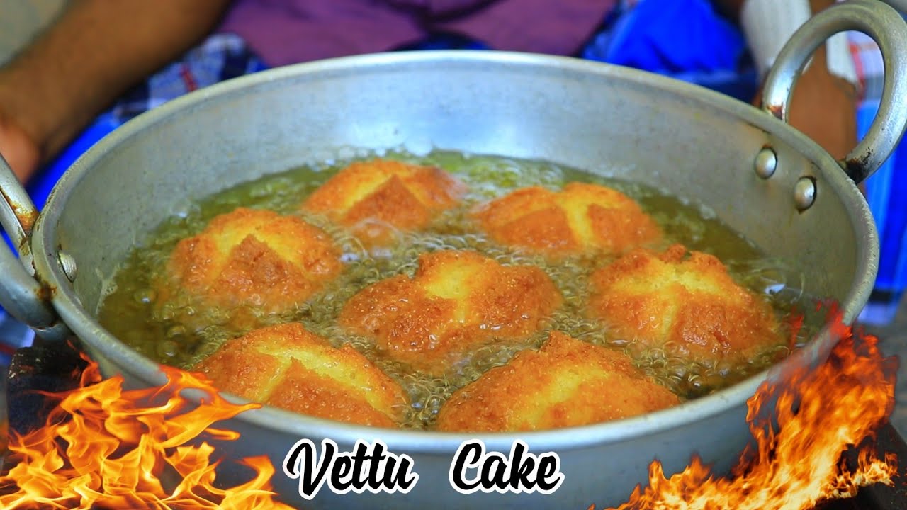 Vettu Cake Recipe || Tea Kadai Vettu Cake Cooking || Village Master Cooking