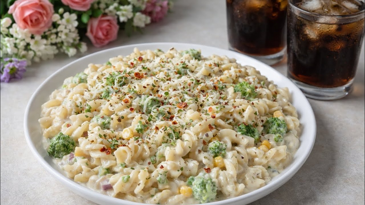 Holi ko banayein khaas White sauce pasta ke sath...😋होली को बनाएं खास व्हाइट सॉस पास्ता के साथ ...