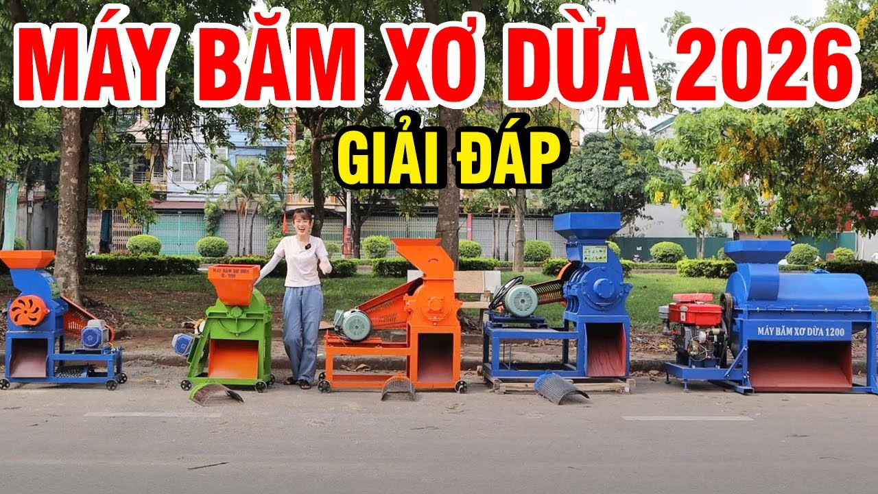 🔥 Máy Băm Xơ Dừa - Cơ Hội Vàng Kinh Doanh Mùn Dừa Dịp Cuối Năm | Giải Đáp Chi Tiết!