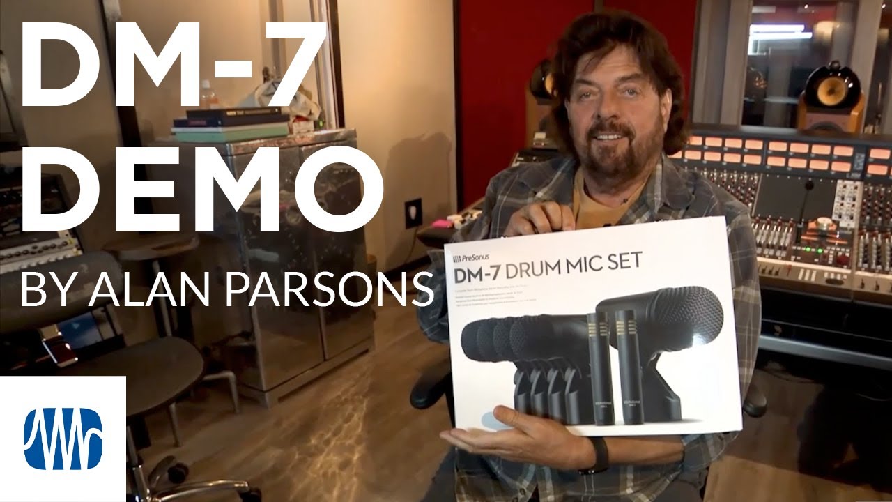Alan Parsons DEMOS the DM-7 Drum Mic Set.