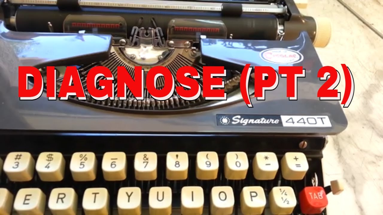 MW (Brother) Signature 440 Typewriter Diagnose Repaired Carriage, Ribbon Drive, Vibrator (Part 2)