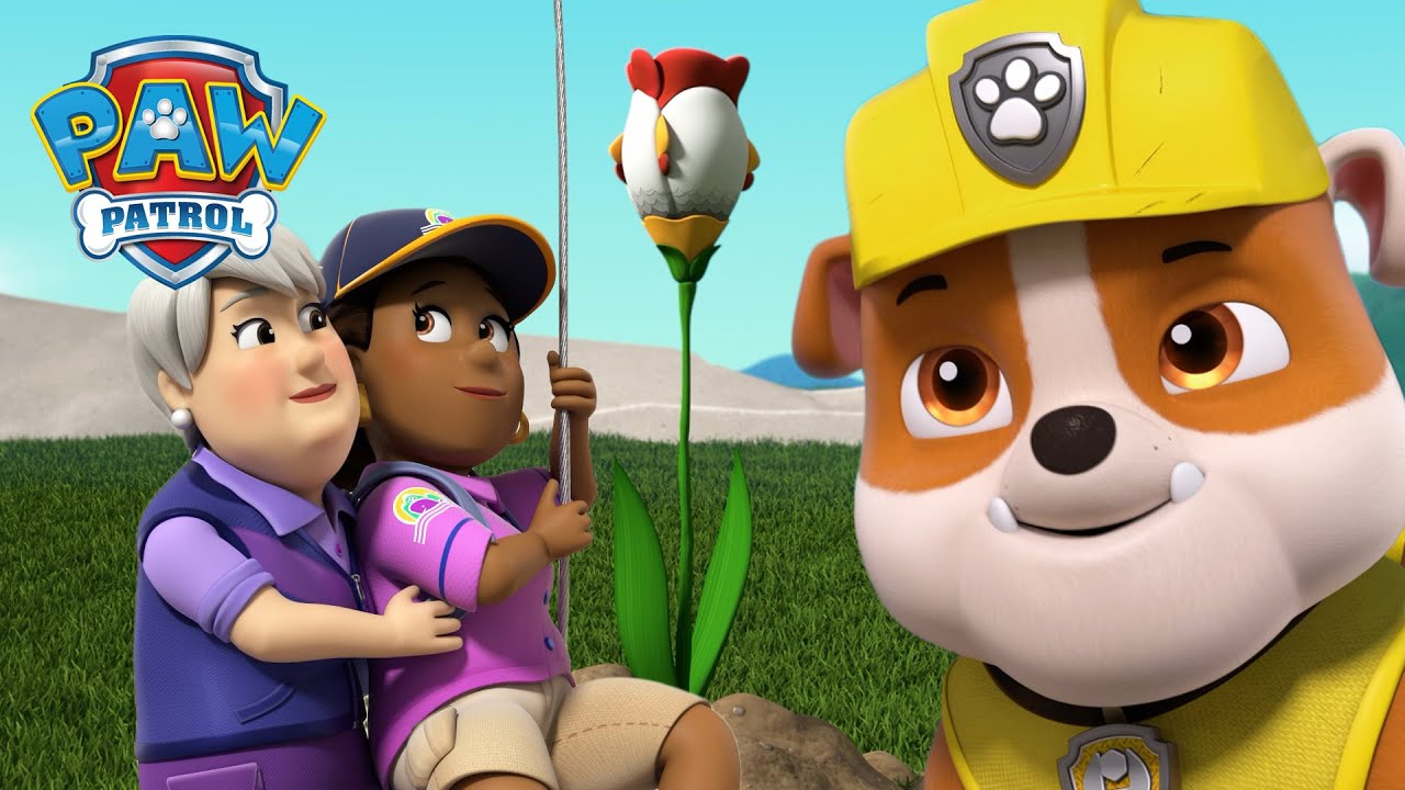 De Pups redden de Chicken Tulip voor Mayor Goodway en Helga Humdinger! - PAW Patrol Nederlands