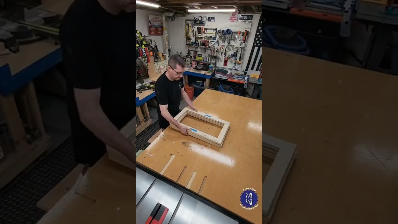 Dry assembly of cabinet doors and an accident.