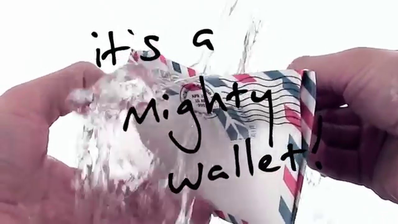 MIGHTY WALLET! - 1st Ever QR code in TV Ad - The Original Tyvek&reg; Wallet