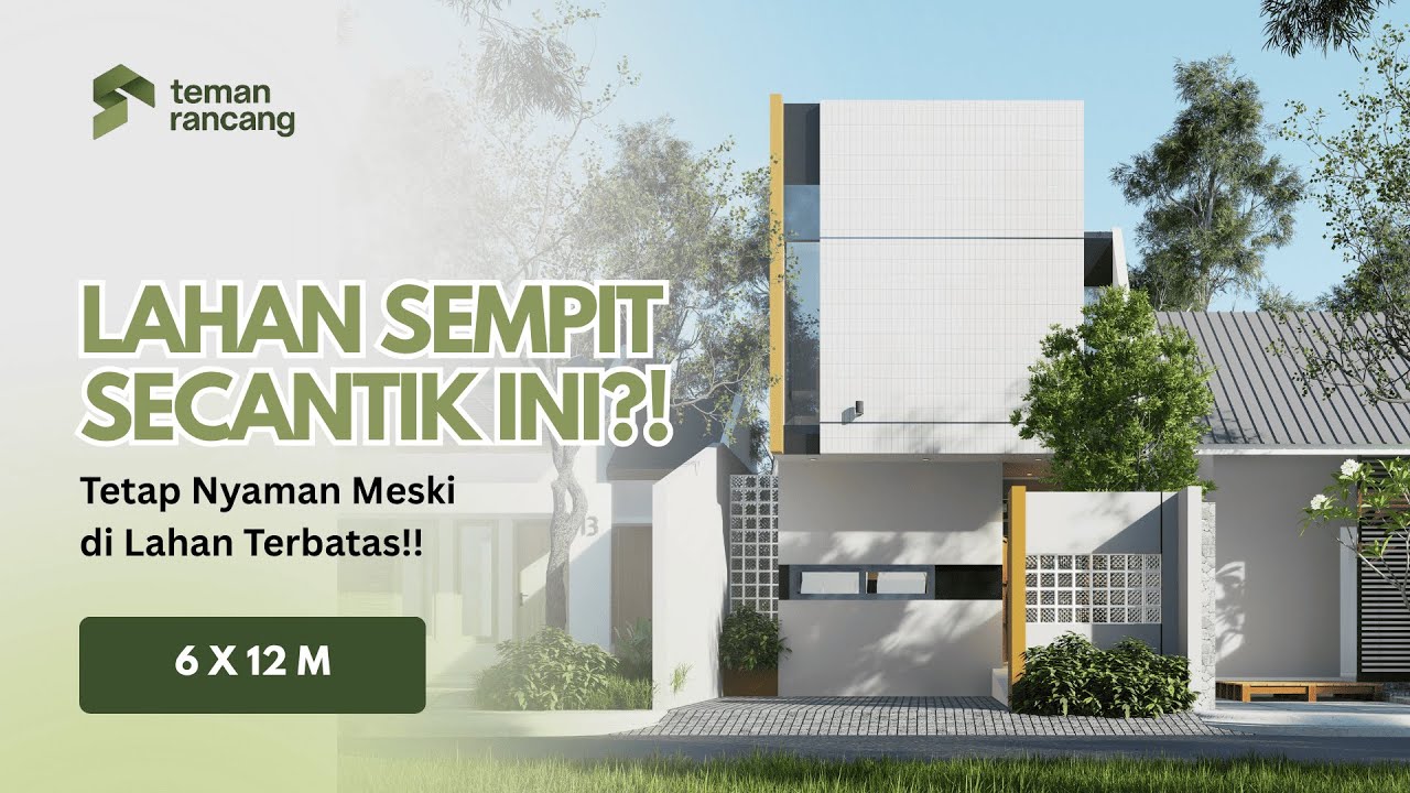 Lahan Terbatas? Bukan Masalah!! | Desain Rumah 6x12m #architecture #interiordesign #temanrancang