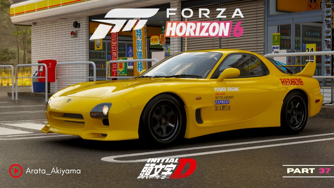 Forza Horizon 6 - Mazda RX7 FD vs Subaru 22B STi  in Rainy Touge Race [ Part 37 | Premium Edition