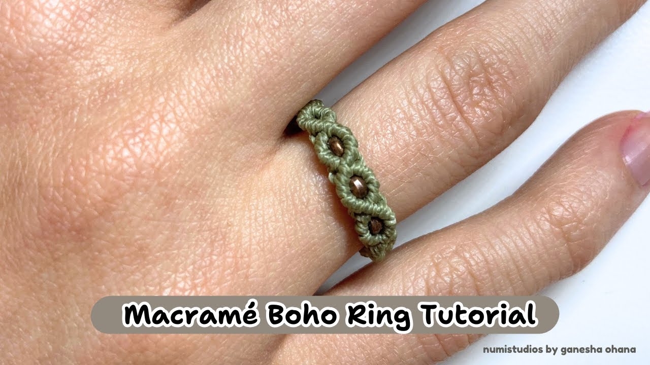 Macramé Boho Ring Tutorial | Easy Tutorial | DIY Ring
