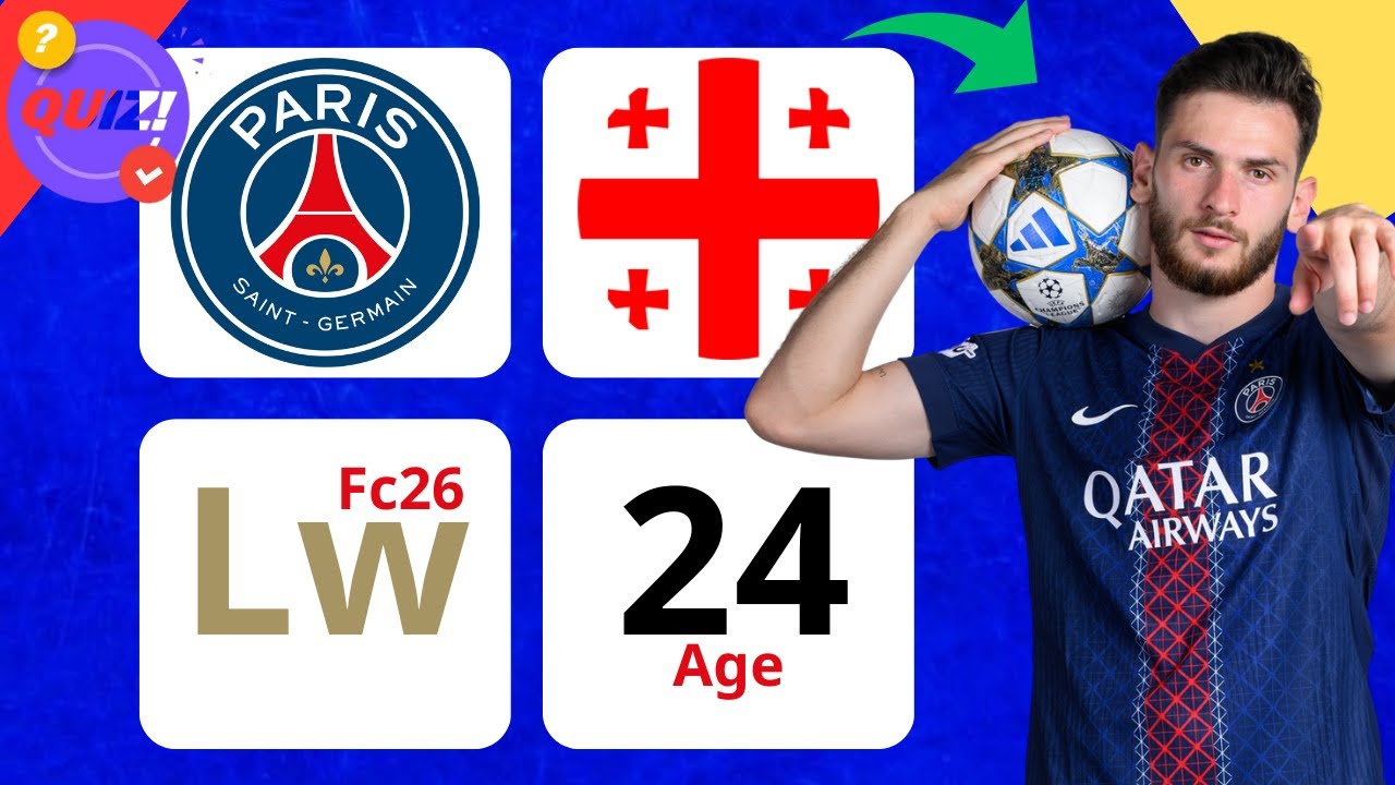 Guess the Footballer by Club + Nationality + Age + & FC25 Card! ⚽️