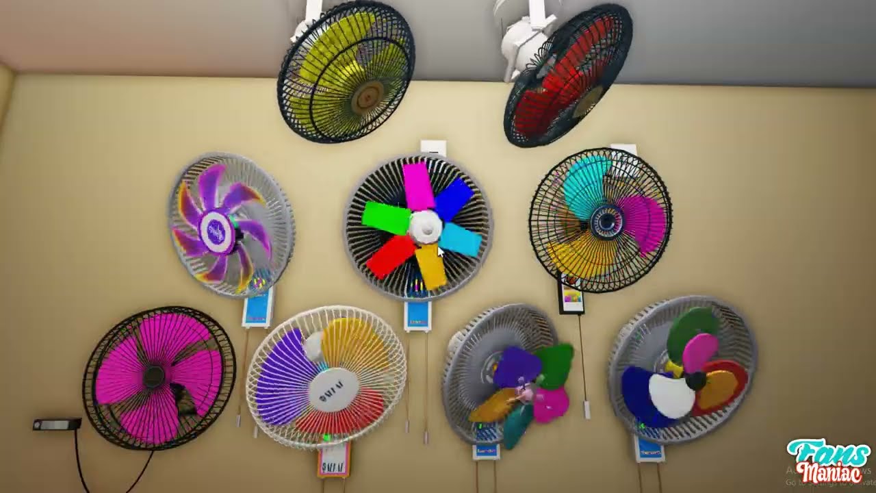 Wall Mounted Fan in Suburban House