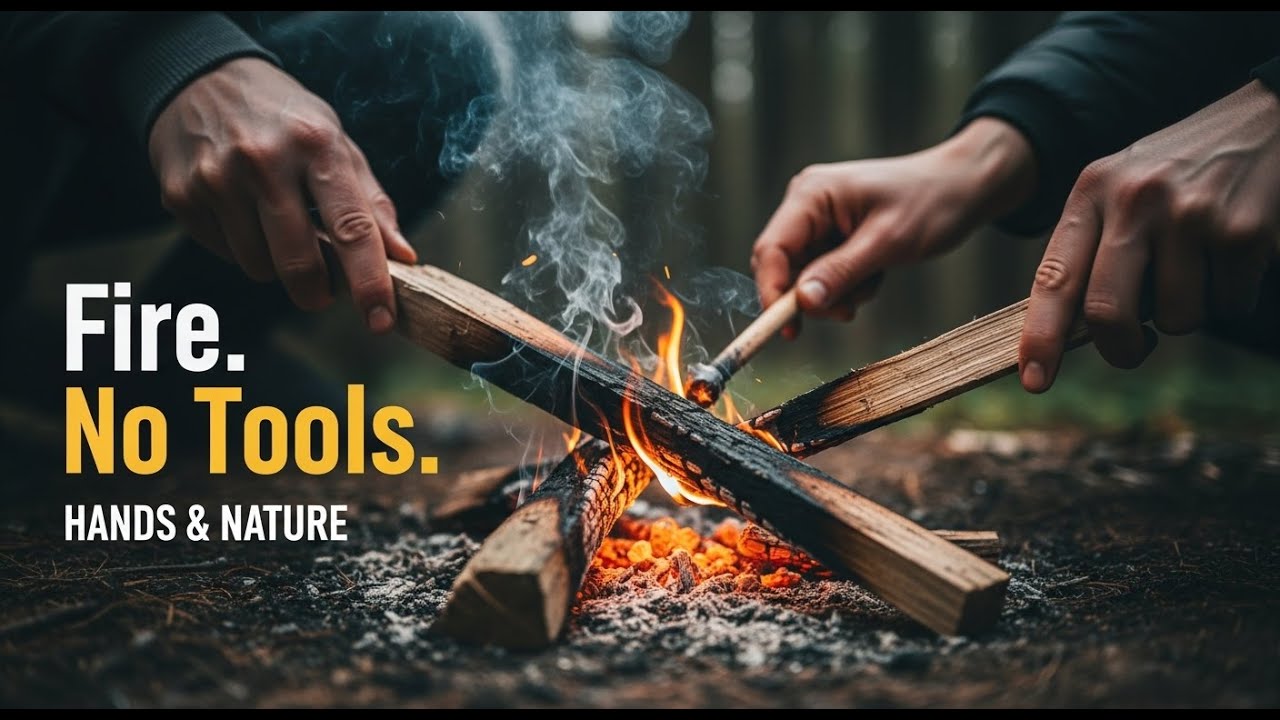 How to Start a Fire With Nothing but Your Hands and Nature