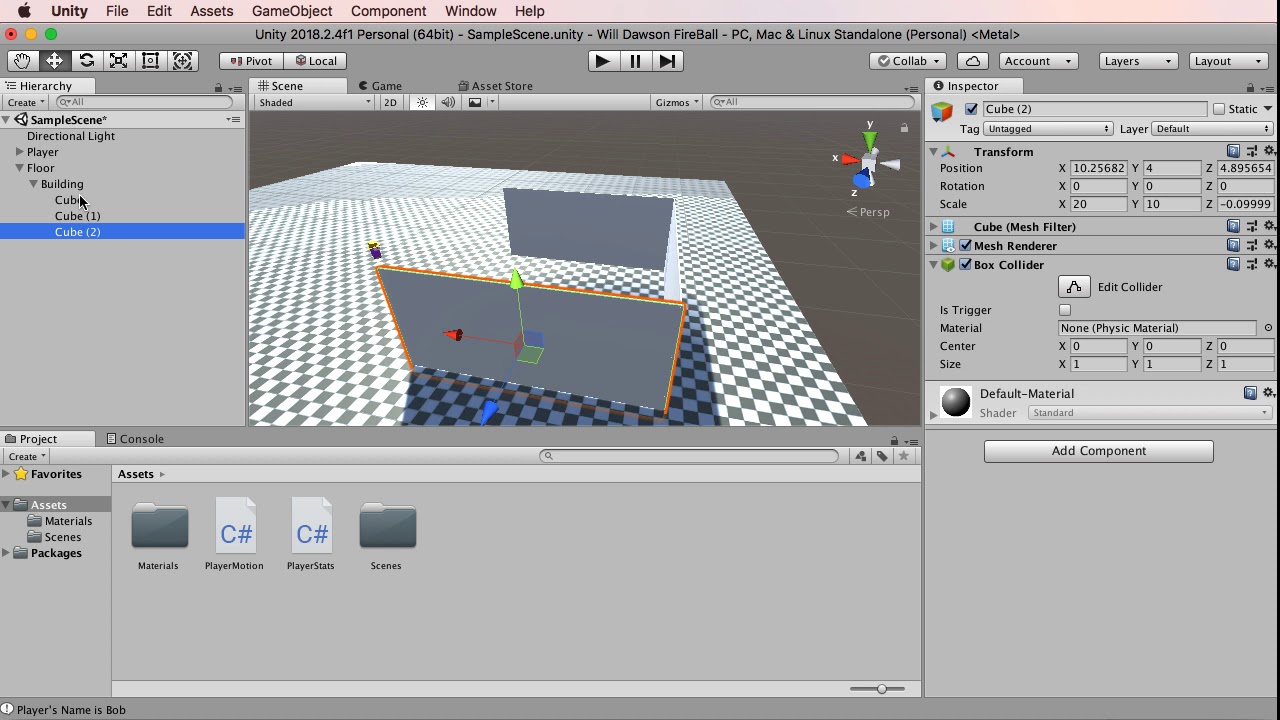 Fireball 17 - Walls and Physics (Unity and C# Tutorial)