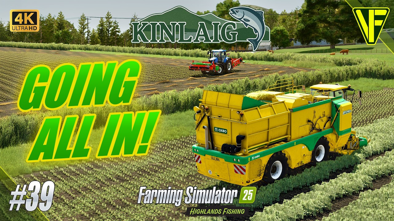 Going ALL IN on Beans & Onions! | Kinlaig #39 | Farming Simulator 25 Highlands Fishing