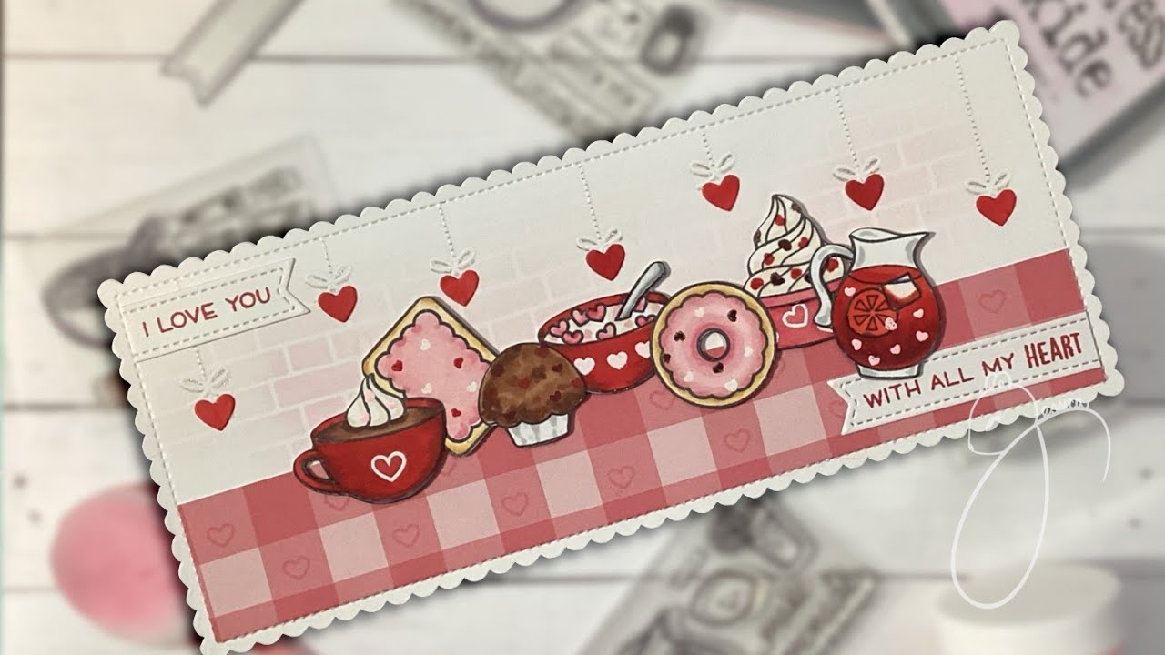 All The Hearts breakfast scene//Lawn Fawn