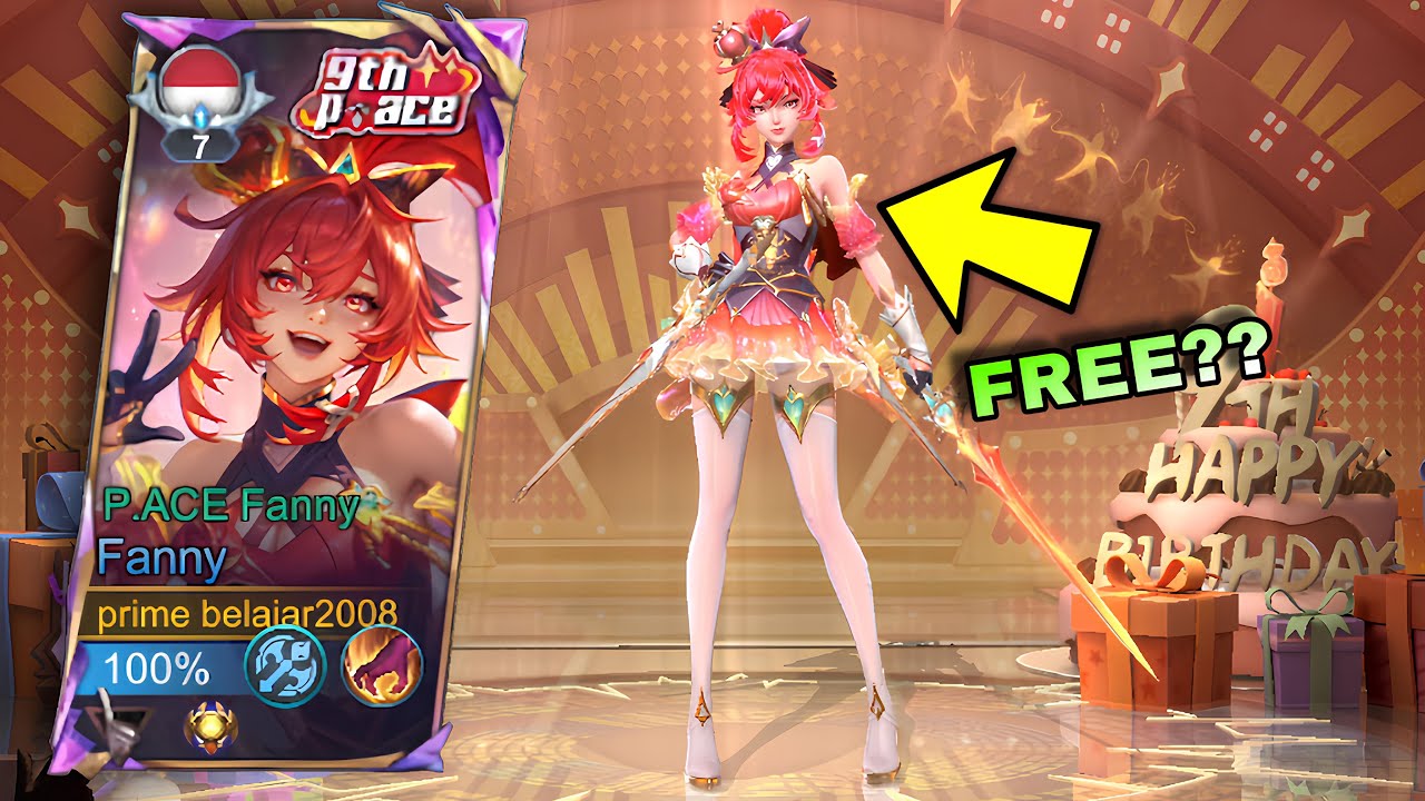 FINALLY!! REVIEW NEW SKIN P.ACE FANNY !! GAMEPLAY SOLO RANK - Mobile Legends