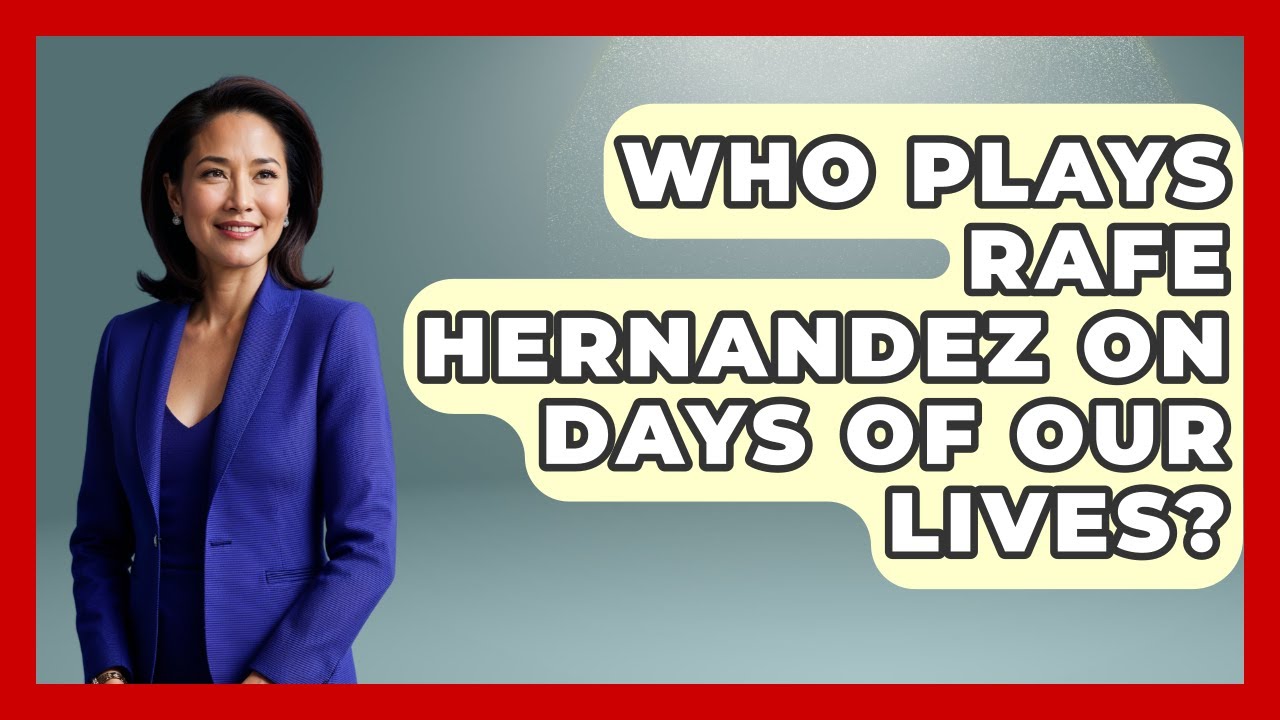 Who Plays Rafe Hernandez On Days Of Our Lives? - Soap Opera Insider