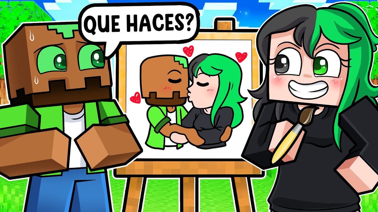 DIBUJA para GANAR a la FAN LOCA en MINECRAFT! 😱😘