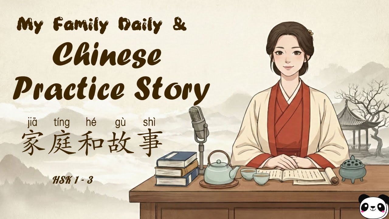 | HSK 1 - 2 | My Family and Daily Chinese Practice Story  | A Story Changed My Life