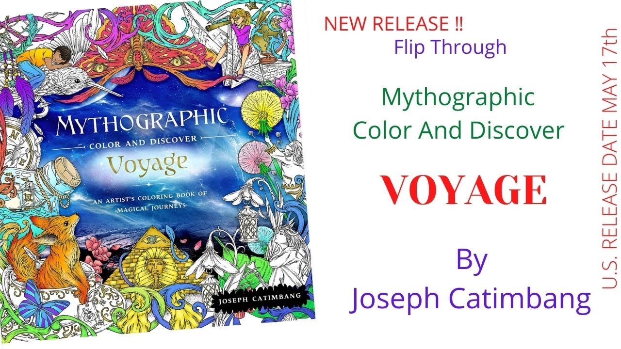 ‼️ MYTHOGRAPHIC Color And Discover VOYAGE | Flip Through | Adult Coloring
