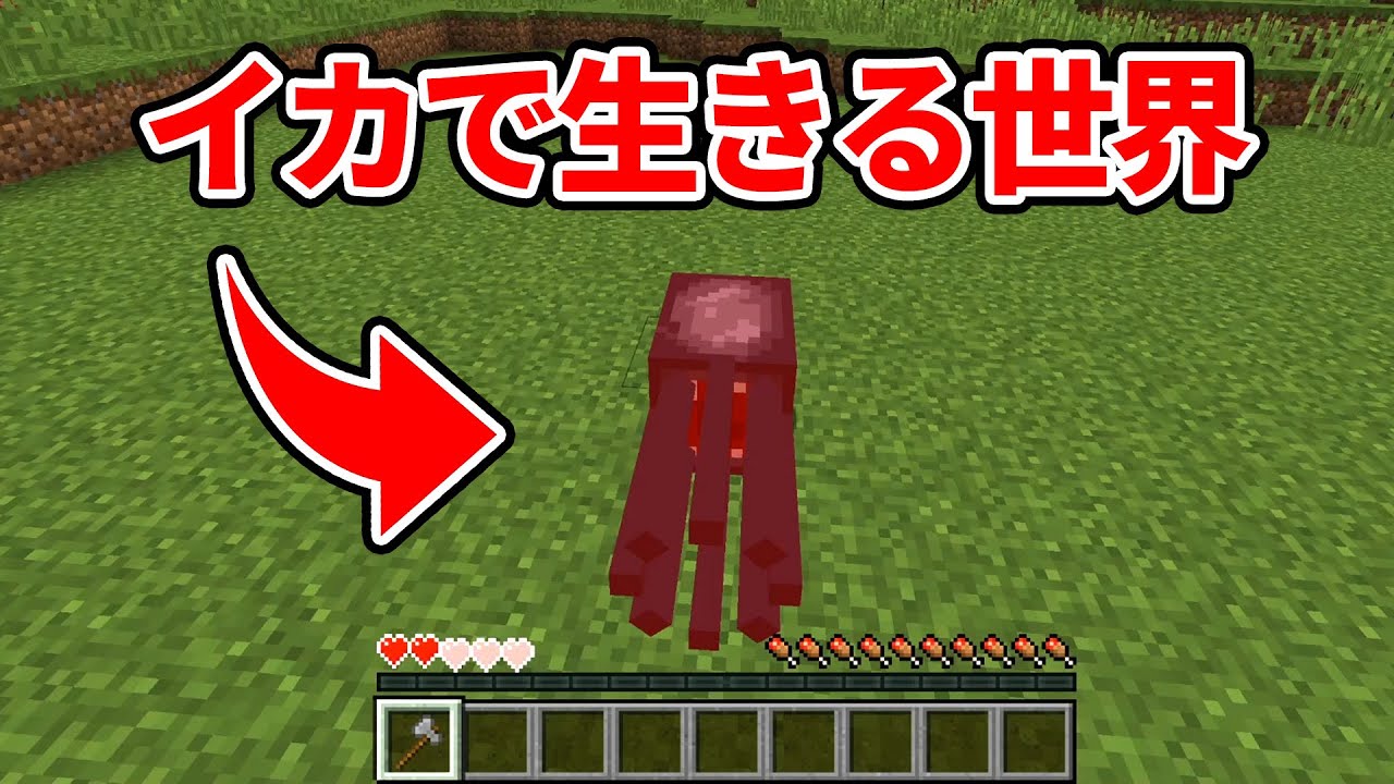 イカとして生きるマインクラフト【縛り】