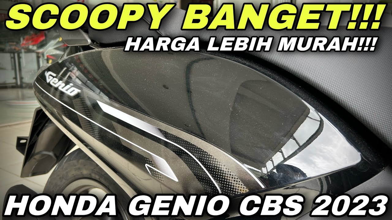 SCOOPY BANGET‼️HONDA GENIO 2023 CBS BLACK